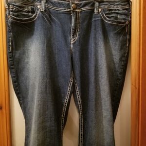 Maurices Silver Jeans Size 22 short
